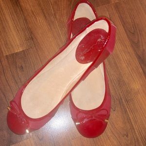 Red Ballet Flats